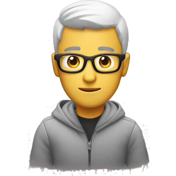 persona con pc armando un diseño emoji
