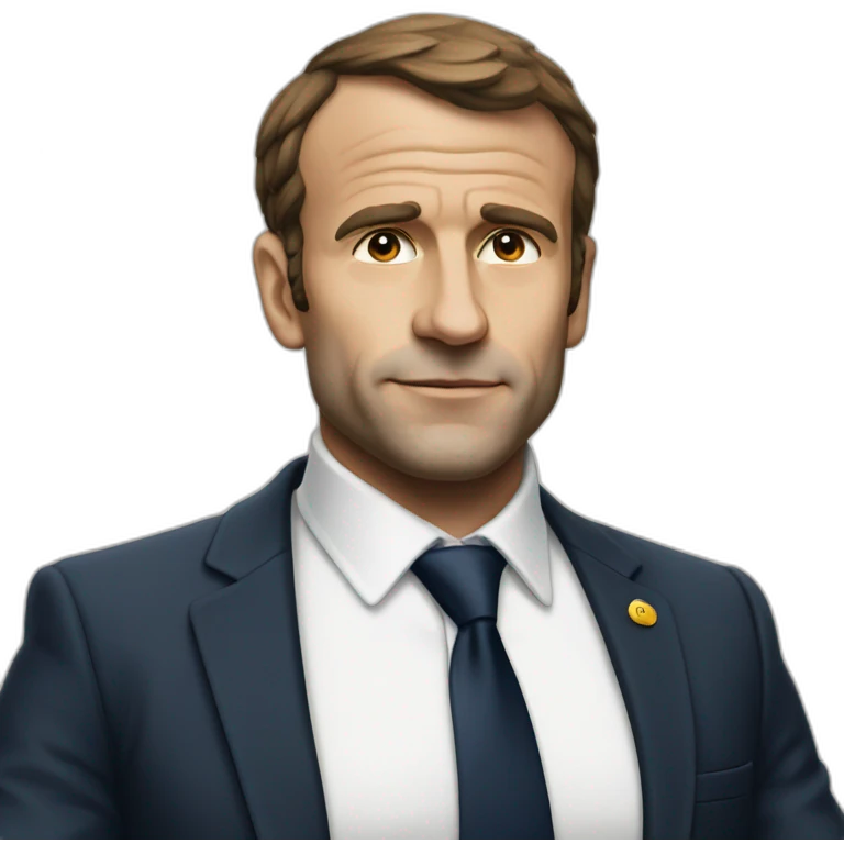 Macron en soutien gorge emoji