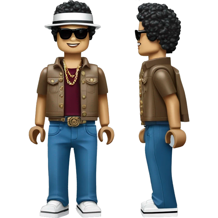 BRUNO MARS lego full body emoji