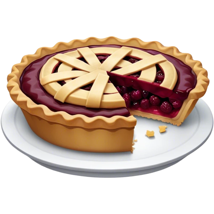 pie burgundy emoji