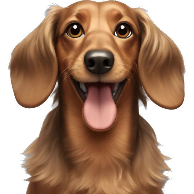 Rough-haired dachshund  emoji