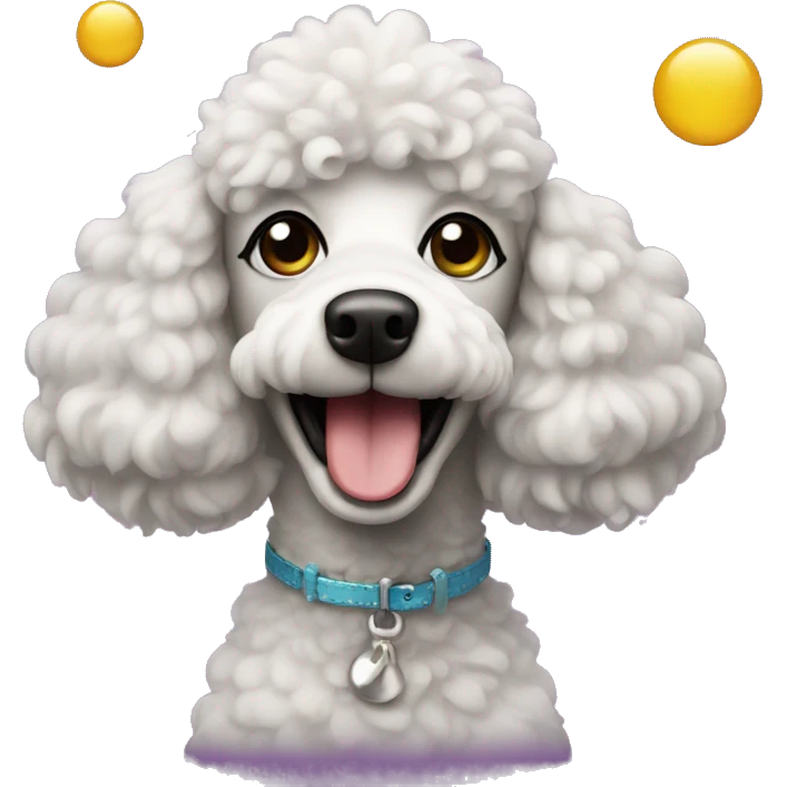 partying poodle emoji
