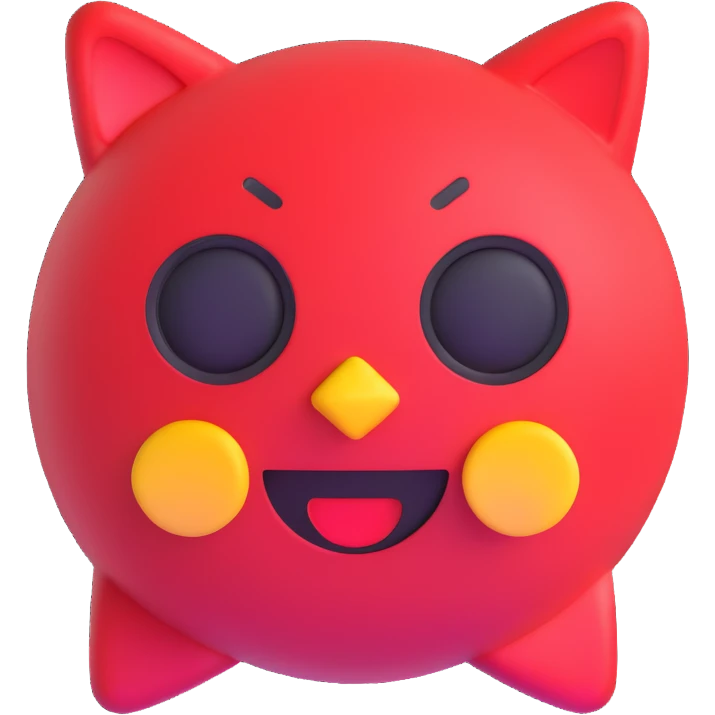 red 3D emoji style speaker emoji