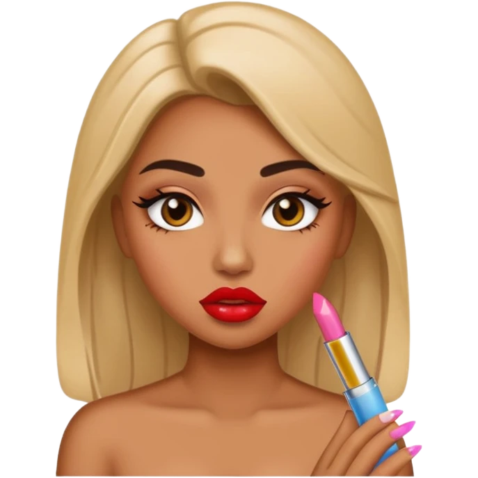 a baddie with lp gloss emoji