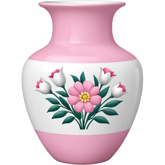 pink and white porcelain with flowers  emoji