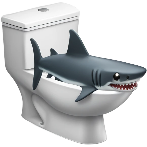 Skibidi toilet shark peeing in the bathtub emoji