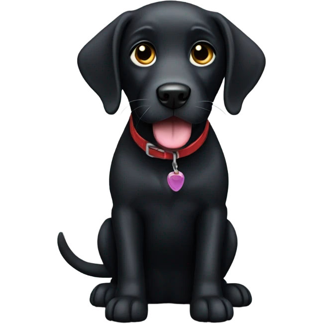 Black Labrador  emoji