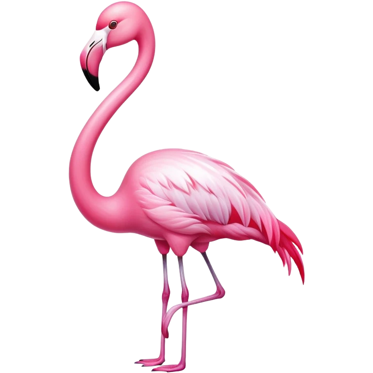 Ghost flamingo emoji