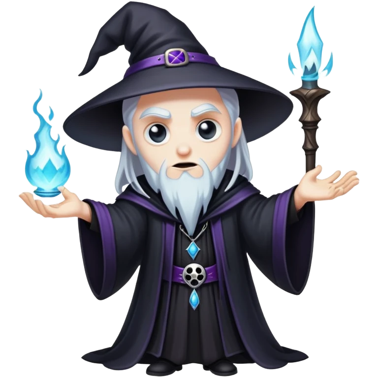 goth wizard banishing monitoring spirits  emoji