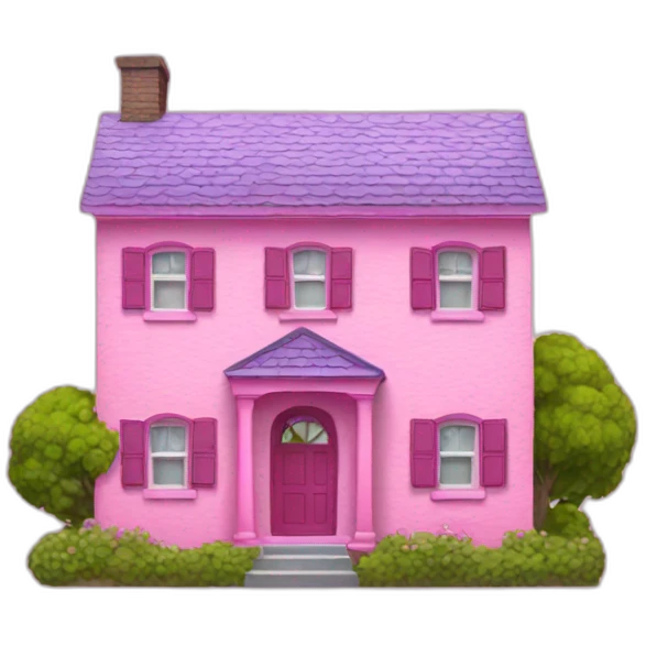 pink-house emoji