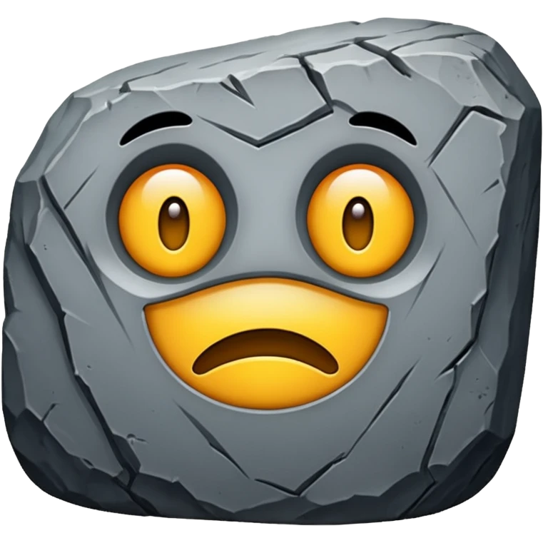 The rock  emoji