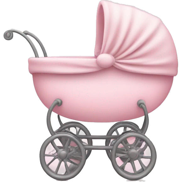 Light pink baby pram emoji