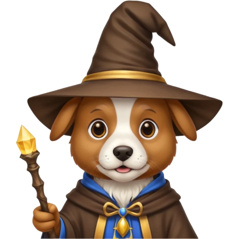 Dog wizard emoji