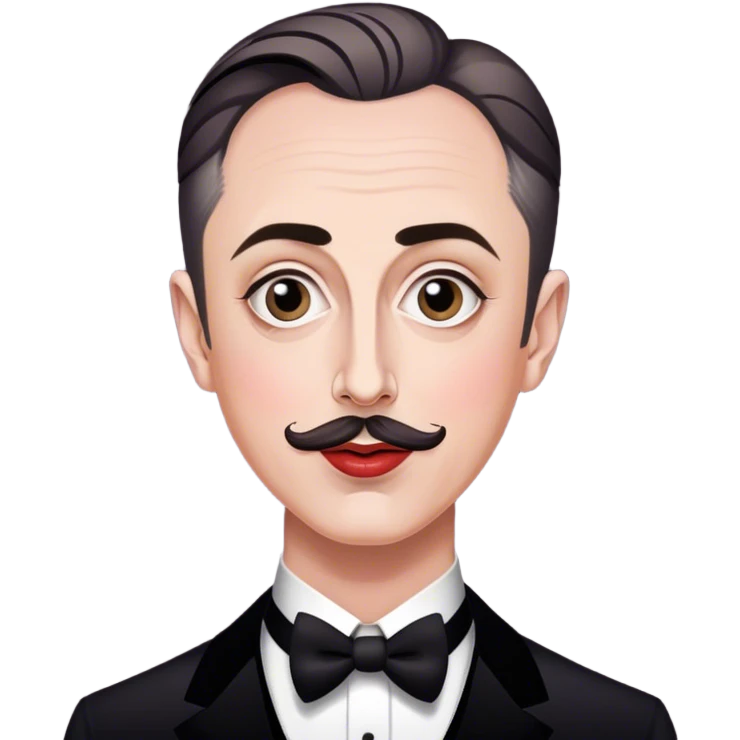 Emce from cabaret alen cumming white face  emoji
