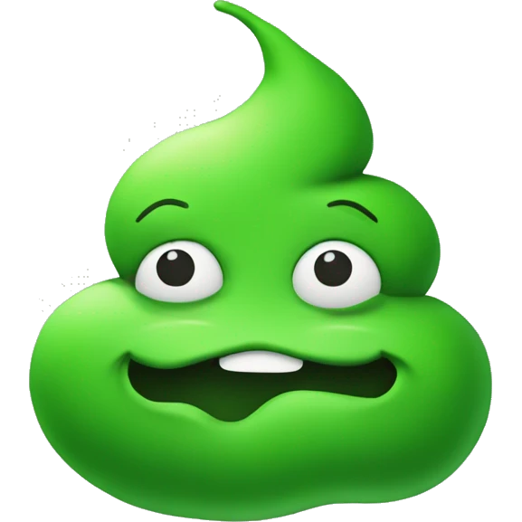 Green poop emoji