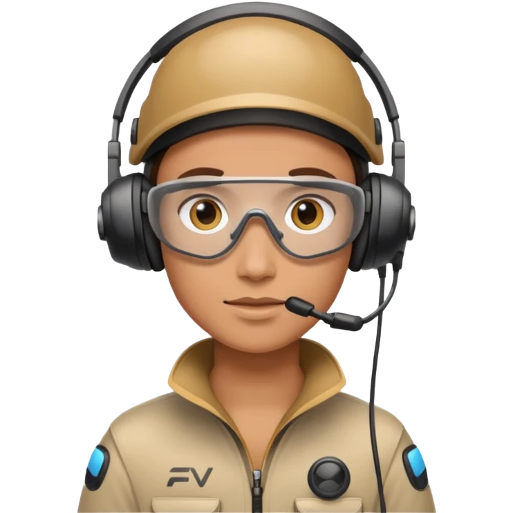 A fpv drone racer emoji