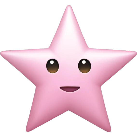 pale pink star sparkle emoji