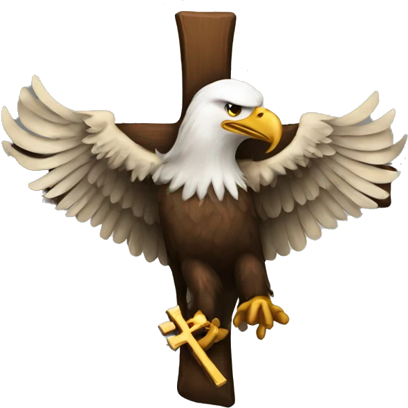 Eagle and cross emoji