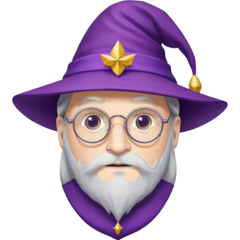 dumbledore wear purple magic hat emoji