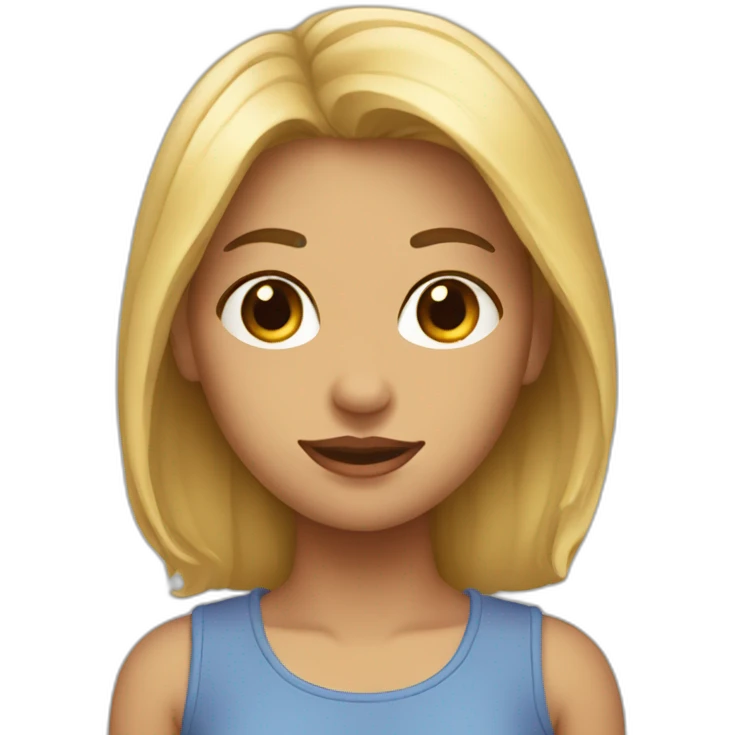 fille superficiel emoji