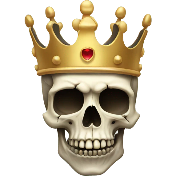 skull with crown emoji