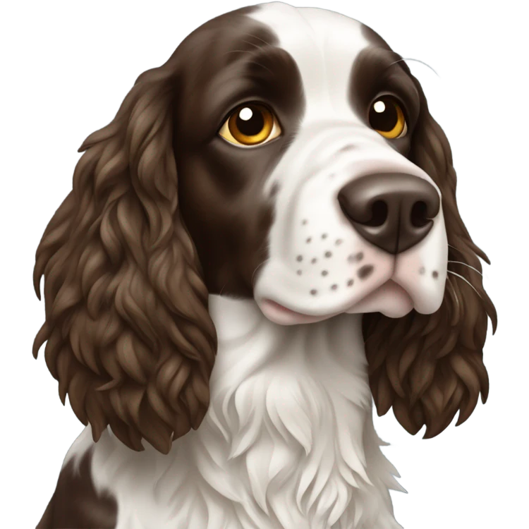 Springer spaniel with joint emoji