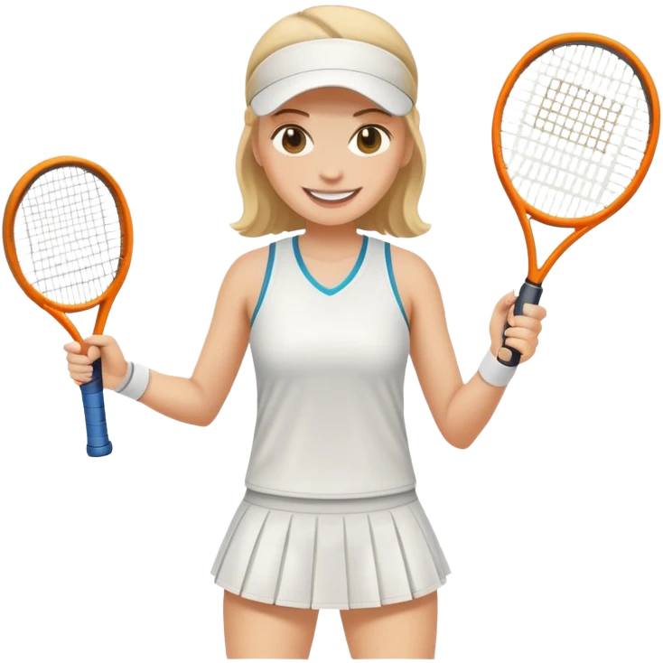 white female play tennis emoji