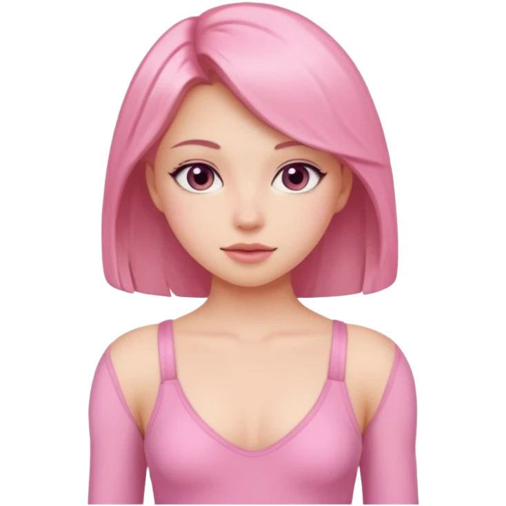 girl in pink bodysuit emoji