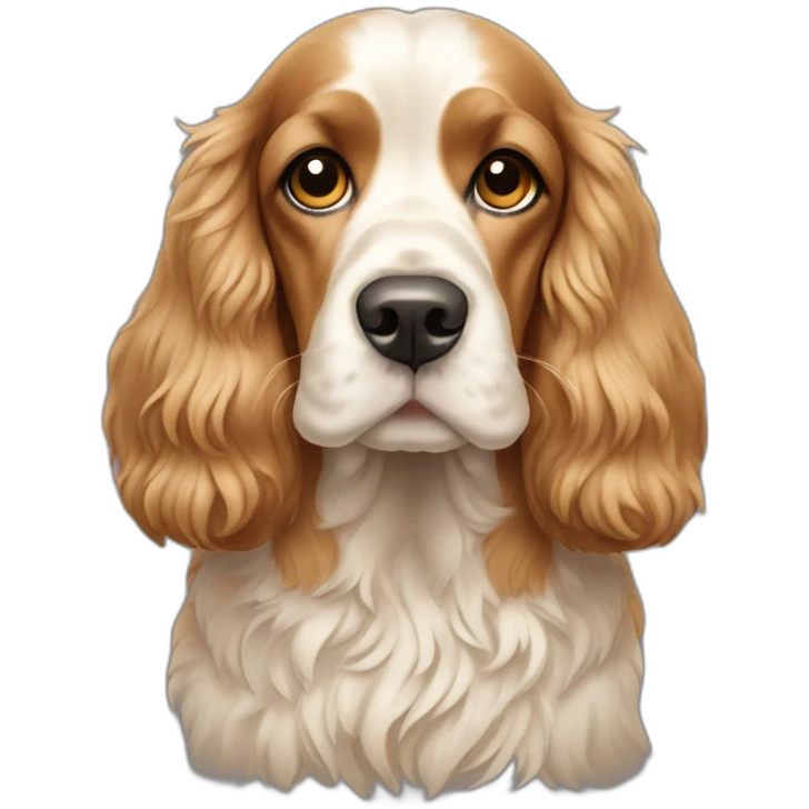 Dog-english-cocker-spaniel-full-body-golden emoji