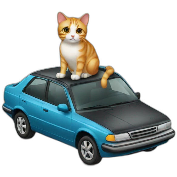 cat-on-car emoji