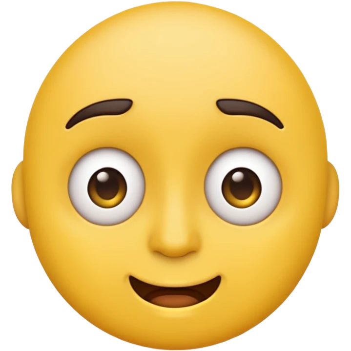 Sarcastic emoji, based on ios-like emoju rouded face style emoji