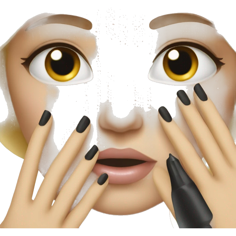 Rubia manicurista emoji
