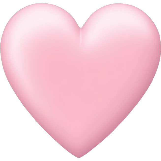 Pastel heart pink emoji