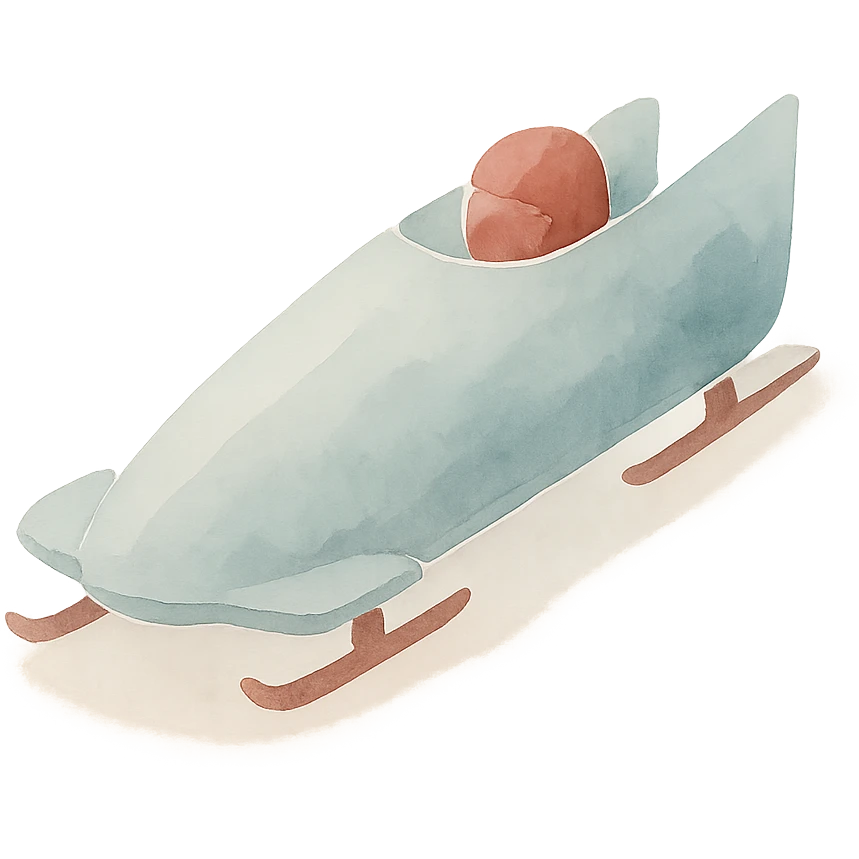 un bobsleigh emoji