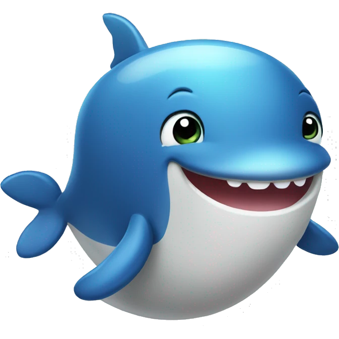 Cute whale  emoji