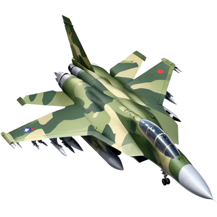 SU-35 Jet - Sukhoi (Model Year: 2020) (Iconic colour: Camouflage green) emoji