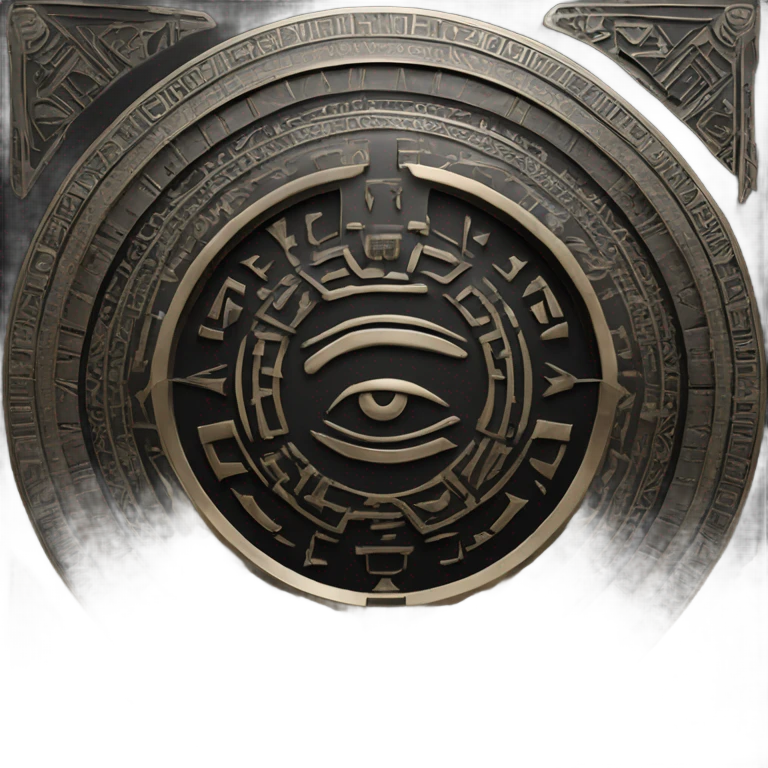 egypt stargate in black metal emoji