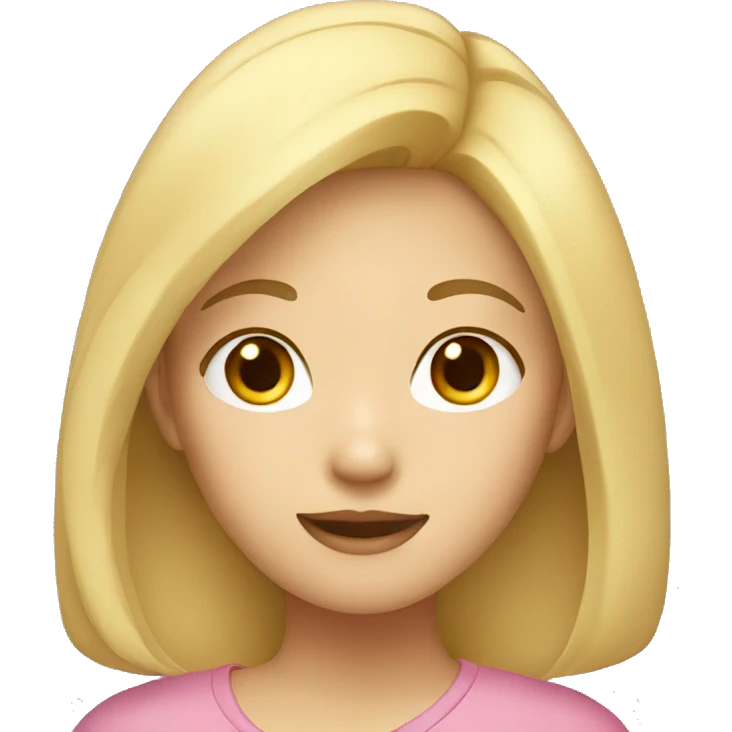 Asian girl with blonde hair emoji