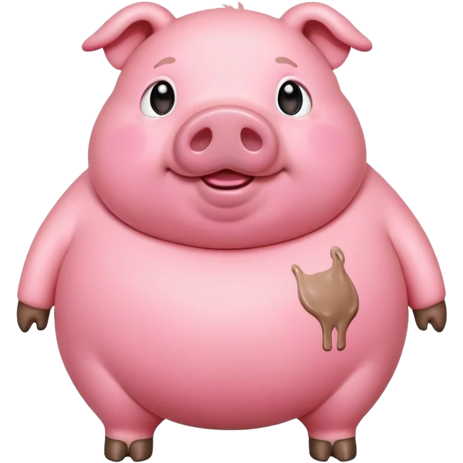Fat pig emoji