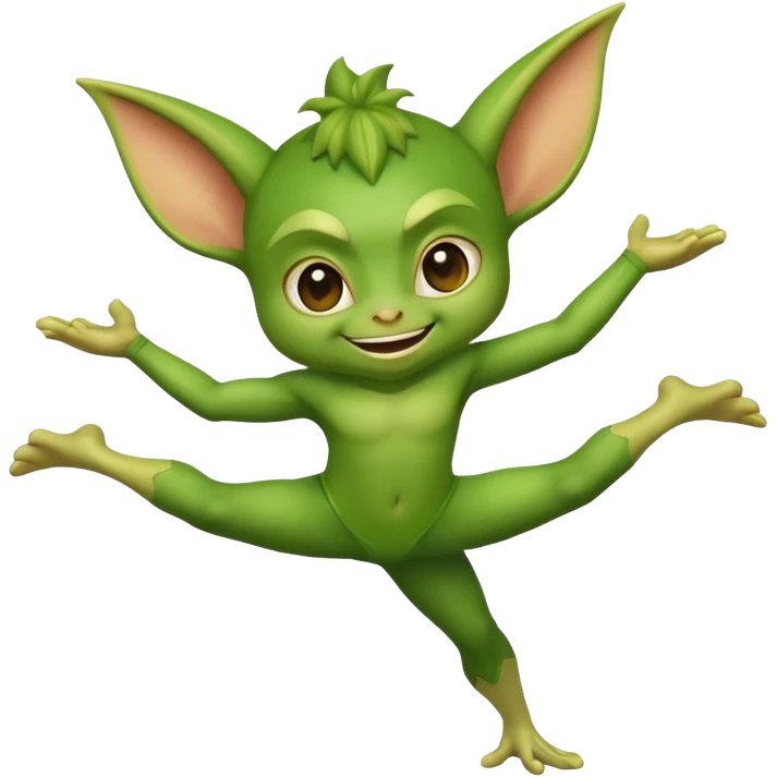 Gremlin doing a cartwheel  emoji