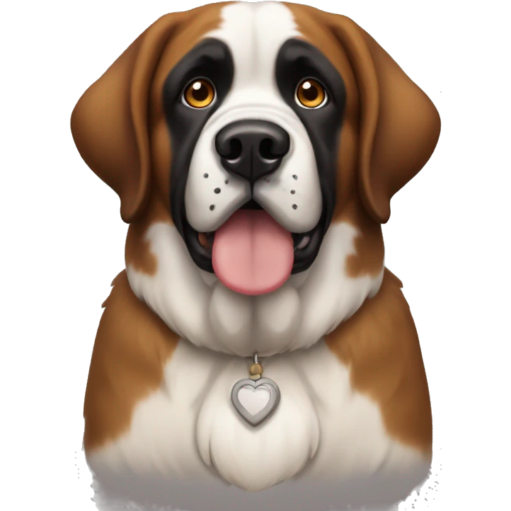 Saint Bernard as turkey emoji