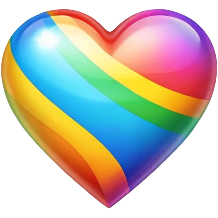 rainbow heart  emoji