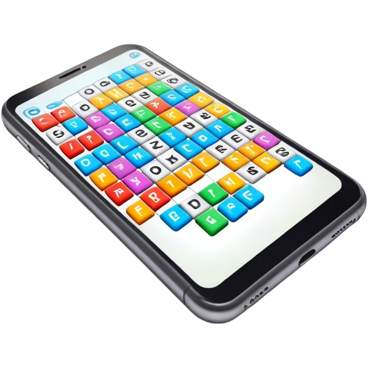 Crosswords in phone emoji