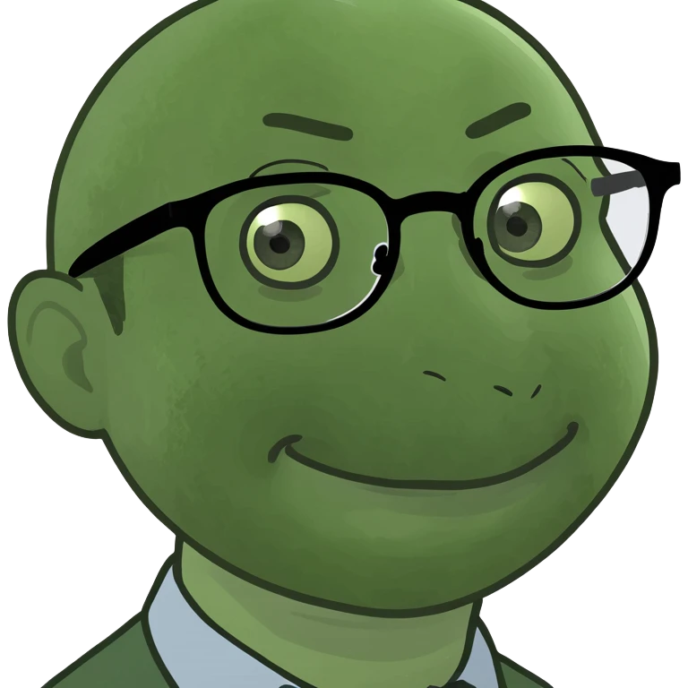 nerd student emoji wearing glasses with visible acne and meme-like expression emoji