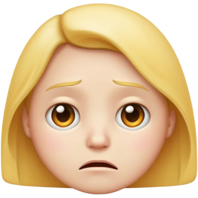 Create ecmoji so sad like that 🫩 emoji