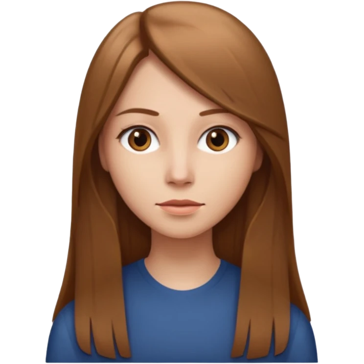 I capelli devono essere lunghi lisci castano chiaro  emoji