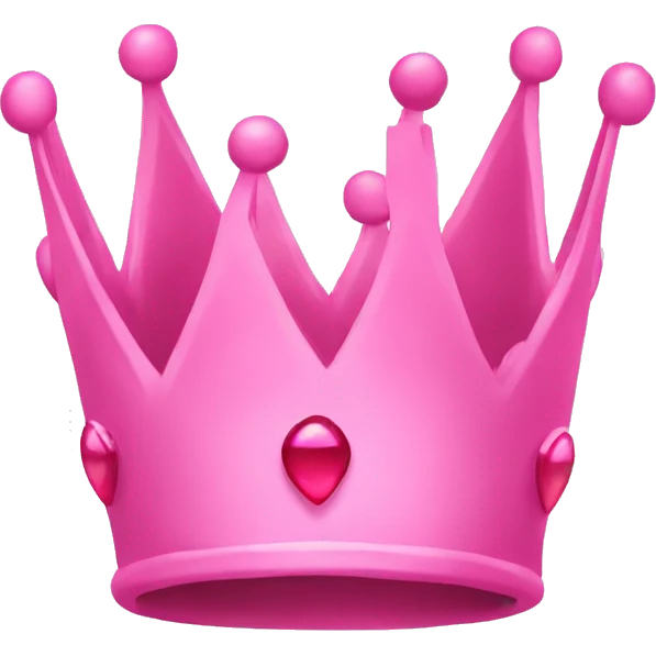 Pink crown emoji