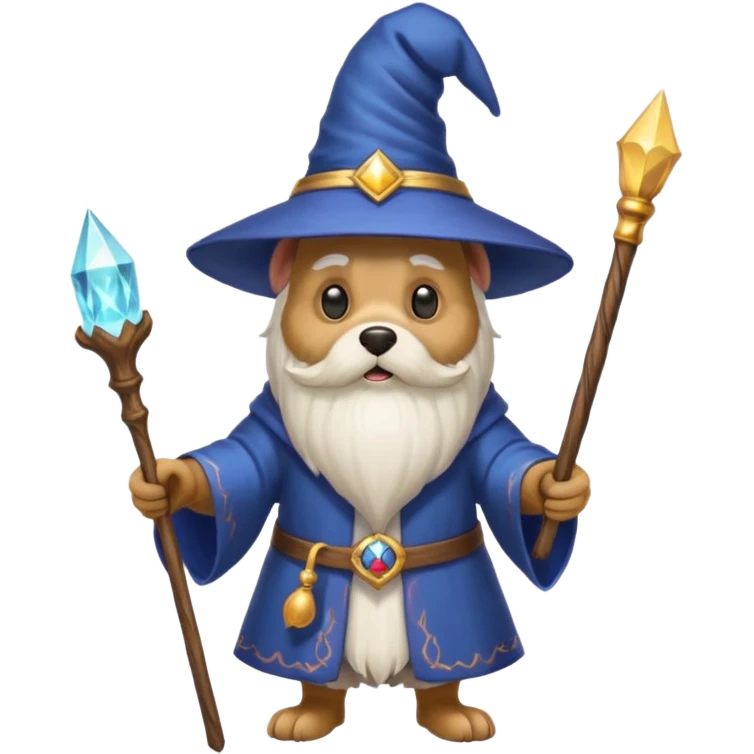 Dog wizard emoji
