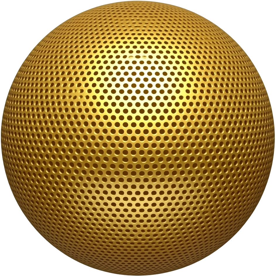 Sphere golden blue tooth speaker emoji