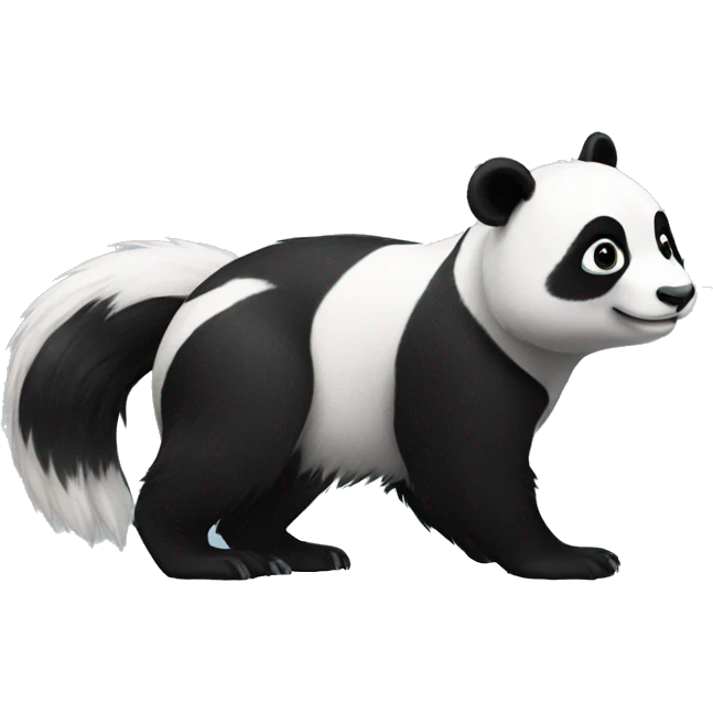 panda-skunk-hybrid full body emoji